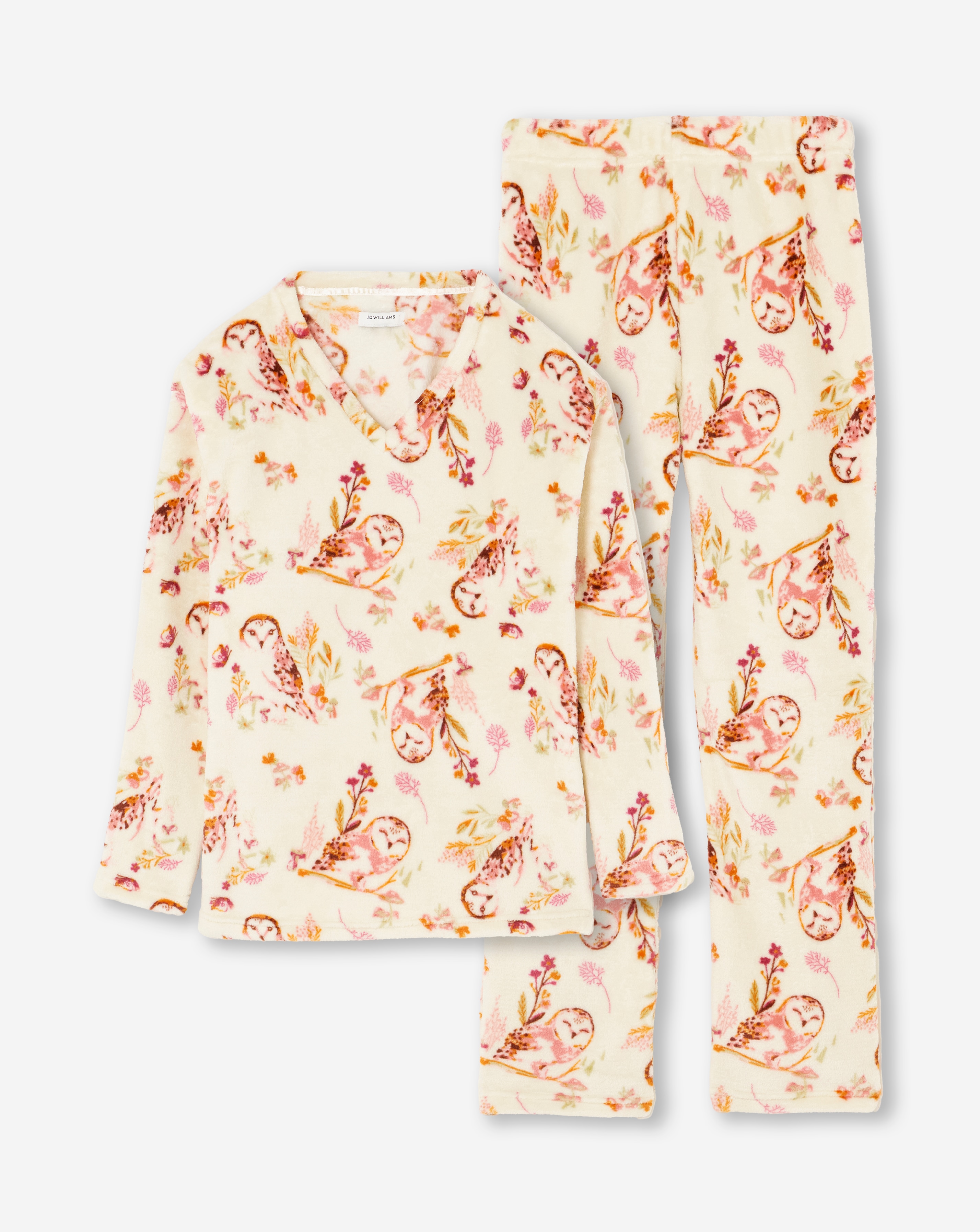 V Neck Fleece PJ Set