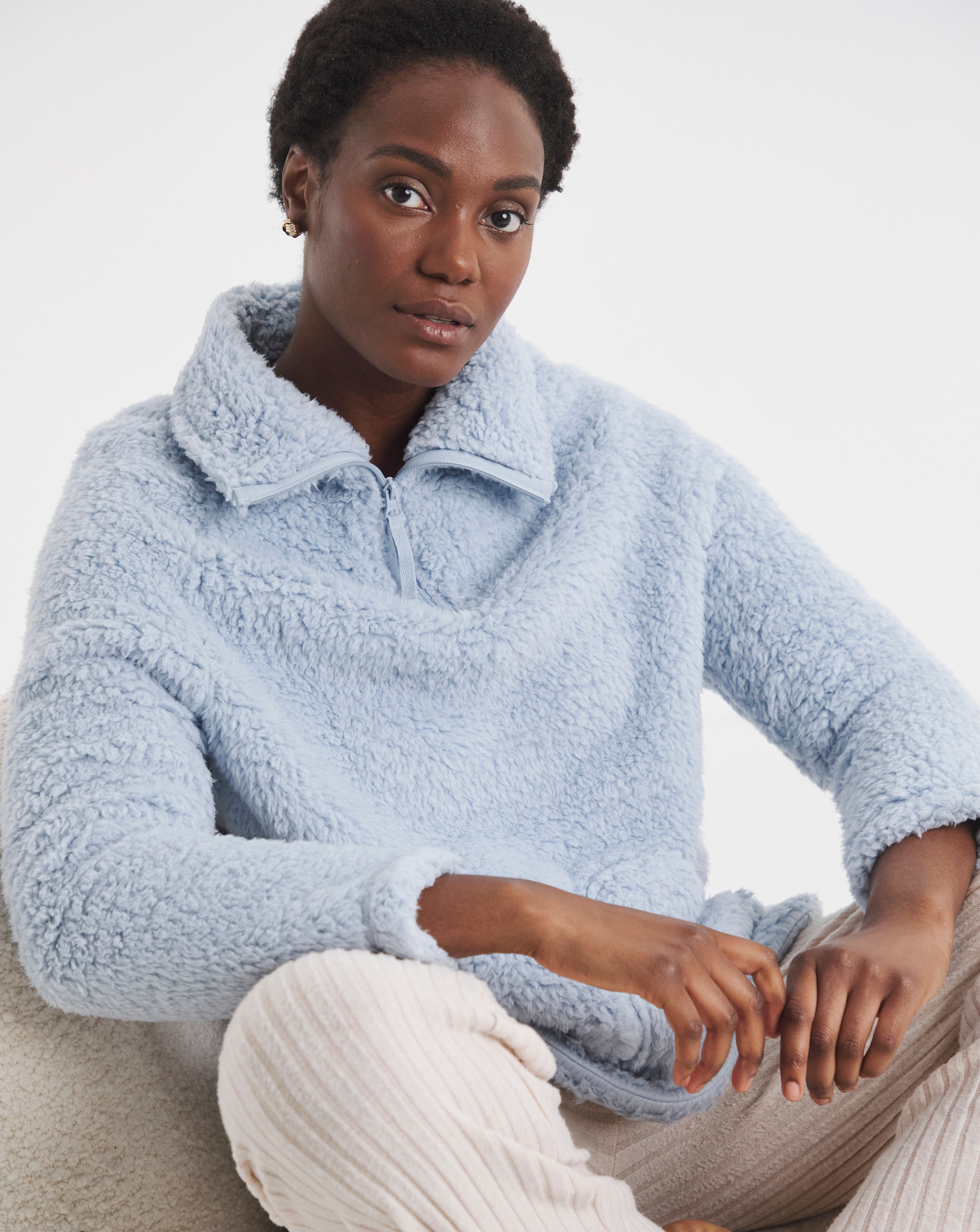 Pretty Secrets Quarter Zip Snuggle Top