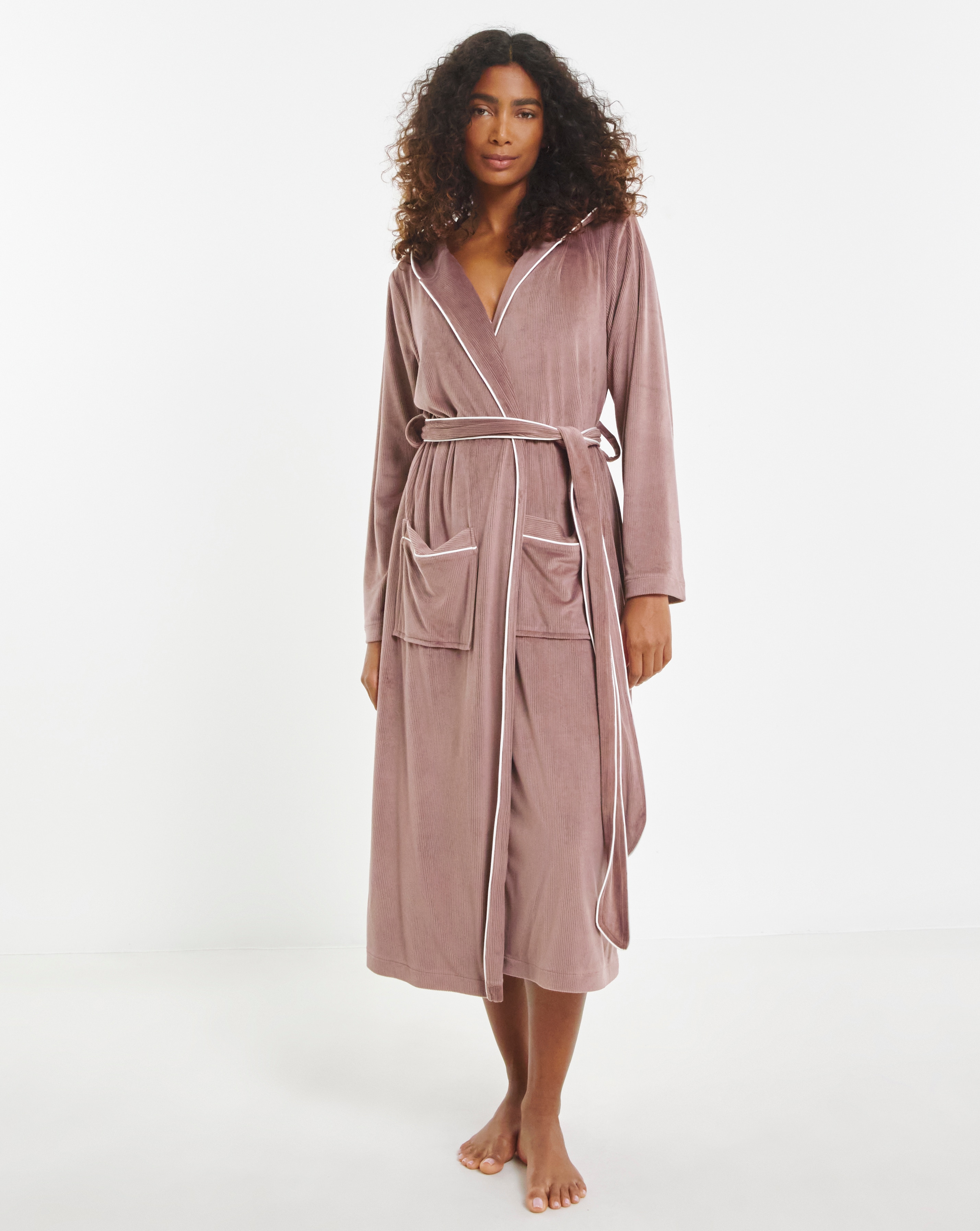 Pretty Secrets Velour Ribbed Maxi Gown