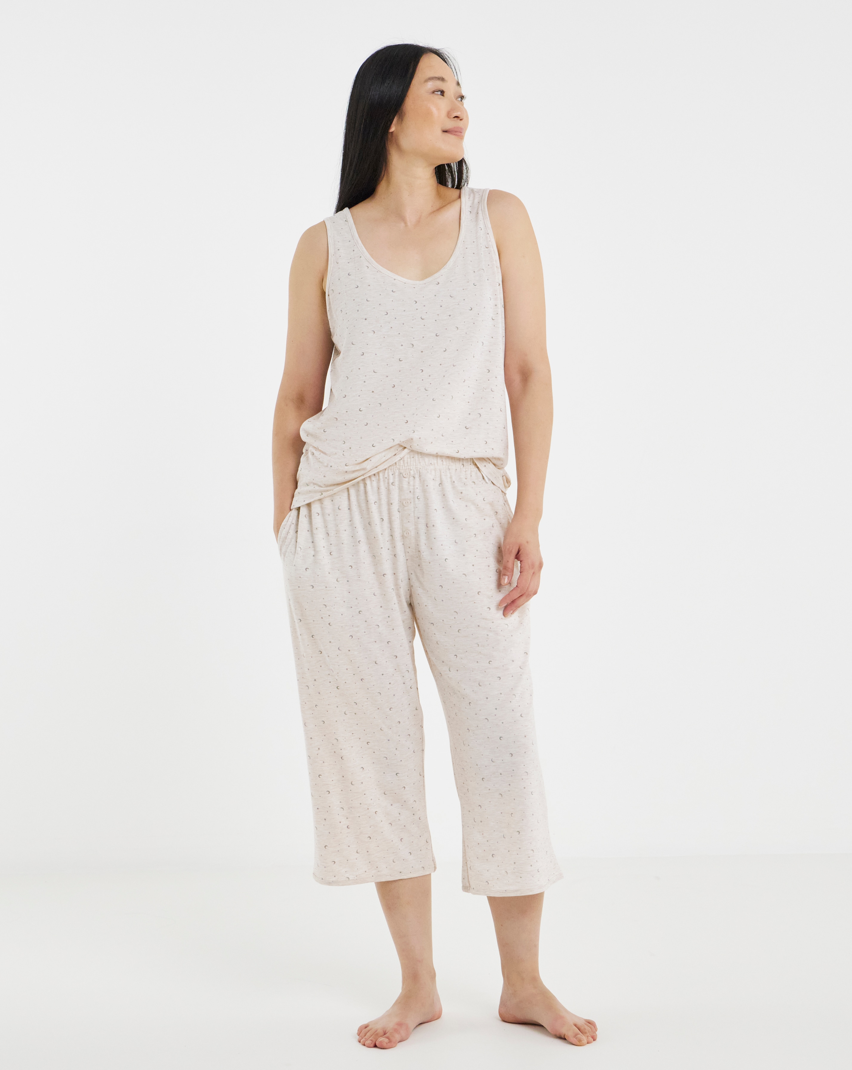 Pretty Lounge Fold Top Culotte Set