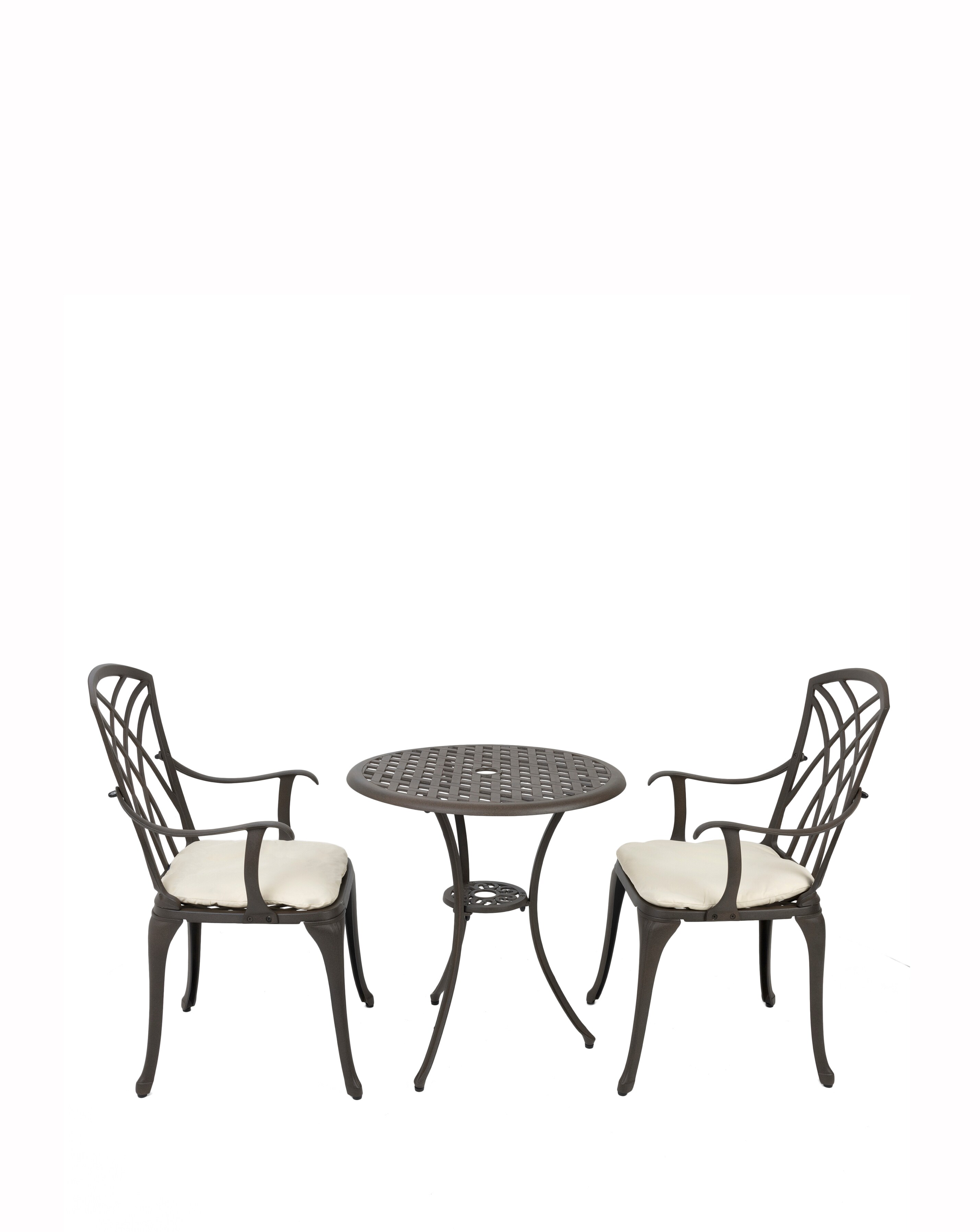 Cast Aluminium 3 Piece Bistro Set