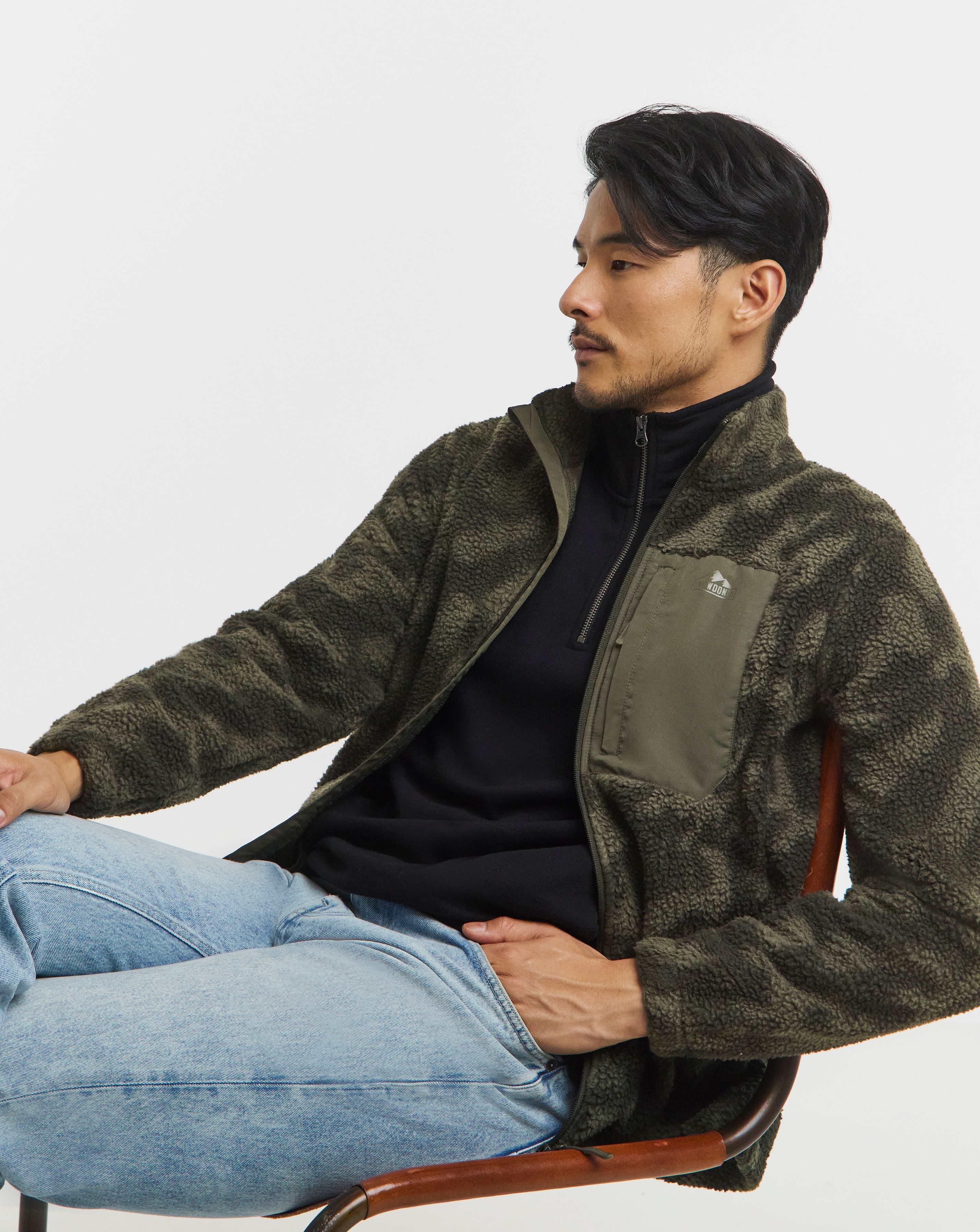 Snowdonia Printed Full Zip Fleece