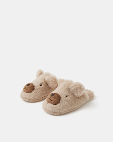 Accessorize Teddy Mule Slippers
