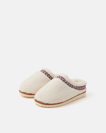 Accessorize Borg Mule Slippers