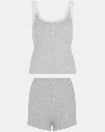 Accessorize Lace Vest Short Pyjamas Set