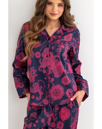 Pour Moi Pure Cotton Button Through Revere Collar Pyjama Set