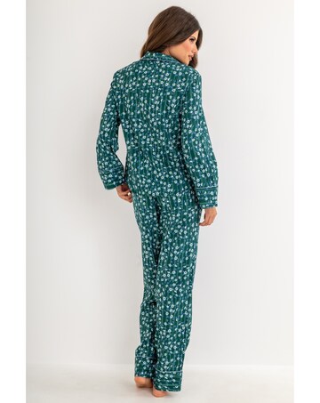 Pour Moi Pure Cotton Button Through Revere Collar Pyjama Set