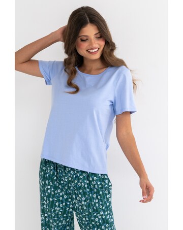 Pour Moi Pure Cotton T-shirt & Trouser Pyjama Set