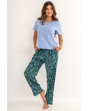 Pour Moi Pure Cotton T-shirt & Trouser Pyjama Set