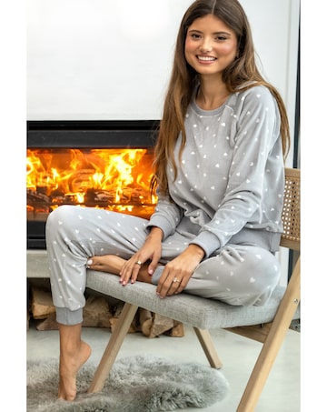 Pour Moi Cosy Fleece Sweatshirt and Jogger Pyjama Set
