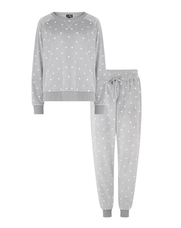 Pour Moi Cosy Fleece Sweatshirt and Jogger Pyjama Set