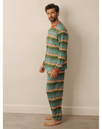 Mens Mushroom Argyle Jersey Pjs