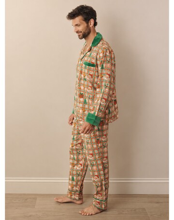 Mens Cosy Claus Brushed Pjs