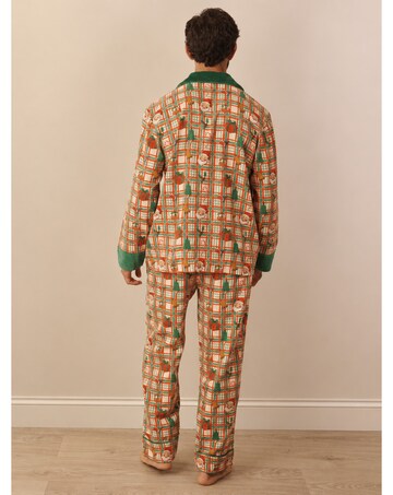 Mens Cosy Claus Brushed Pjs