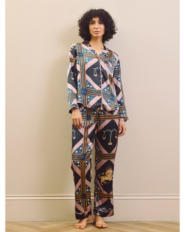 Celestial Dreaming Satin Traditional Pjs