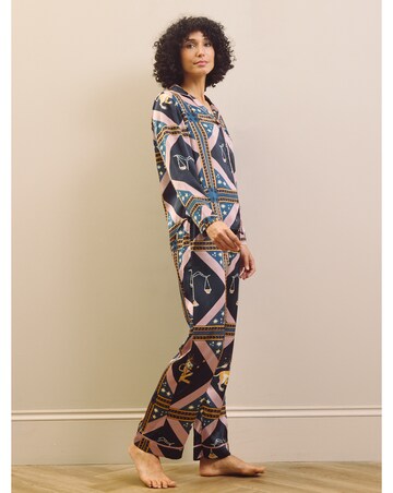 Celestial Dreaming Satin Traditional Pjs