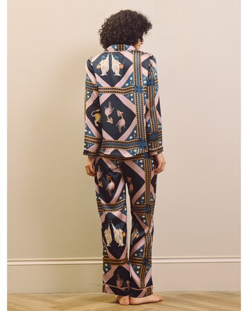 Celestial Dreaming Satin Traditional Pjs