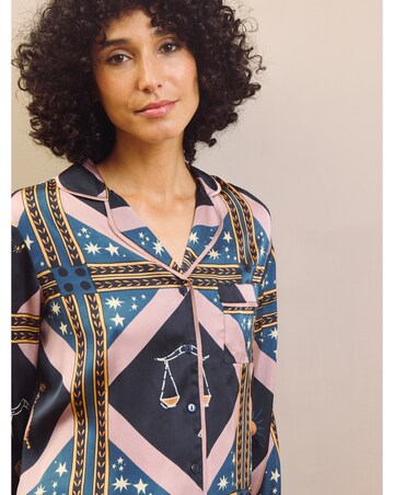 Celestial Dreaming Satin Traditional Pjs