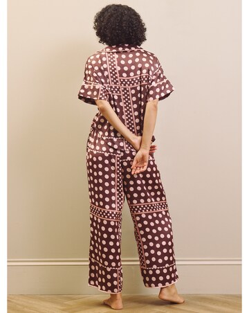 Patchwork Polka Satin Oversized Pjs