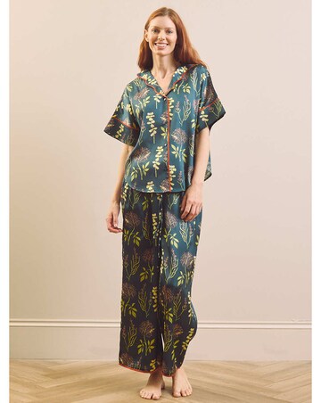 Autumn Floral Satin Oversize Pjs