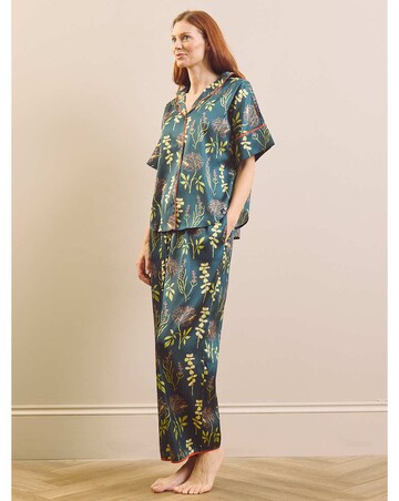 Autumn Floral Satin Oversize Pjs
