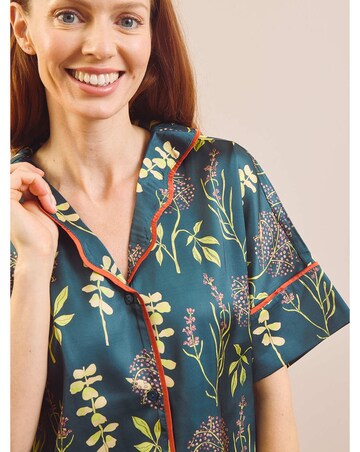 Autumn Floral Satin Oversize Pjs