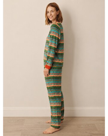 Mushroom Argyle Jersey Pjs