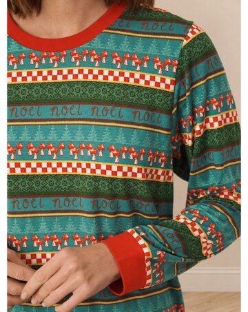 Mushroom Argyle Jersey Pjs