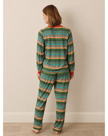 Mushroom Argyle Jersey Pjs