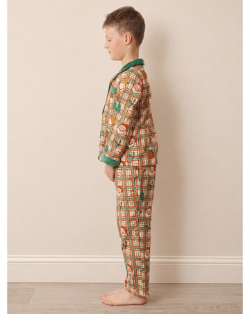 Kids Cosy Claus Brushed Pjs