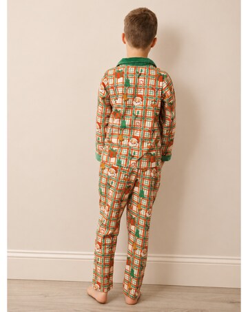 Kids Cosy Claus Brushed Pjs