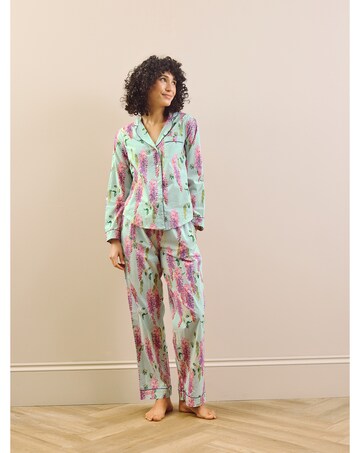 Traditional Pyjamas Duck Egg Wisteria