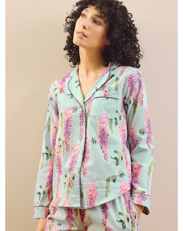 Traditional Pyjamas Duck Egg Wisteria