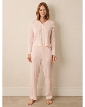Blush Pink Pointelle Pyjama Set