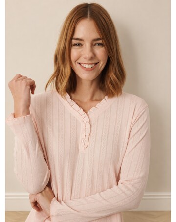 Blush Pink Pointelle Pyjama Set