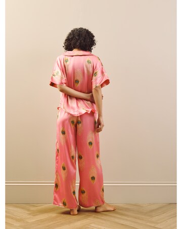 Pink Peacock Feather Oversize Pj