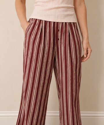 Red Multi Stripe Gauze Lounge Trousers
