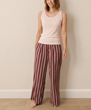 Red Multi Stripe Gauze Lounge Trousers