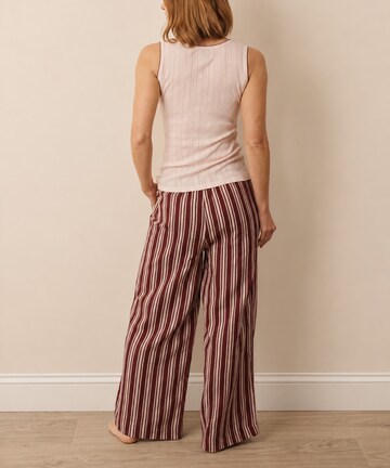 Red Multi Stripe Gauze Lounge Trousers