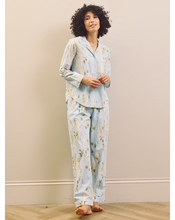 Pale Blue Wisteria Traditional Pyjamas