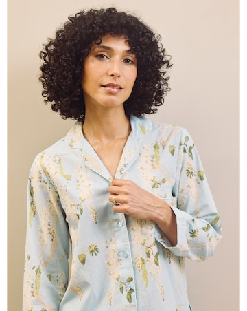 Pale Blue Wisteria Traditional Pyjamas