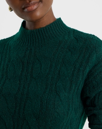 Emerald Cable Jumper Dress