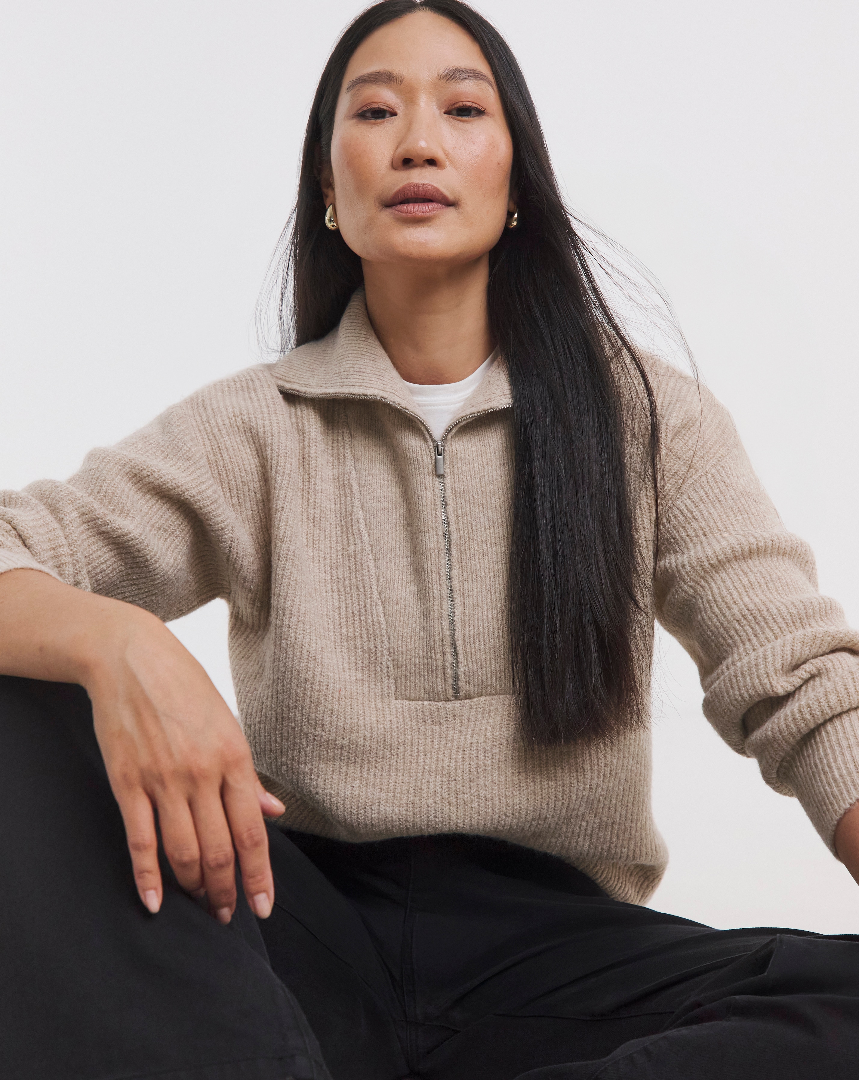 SPONGE HALF ZIP JUMPER