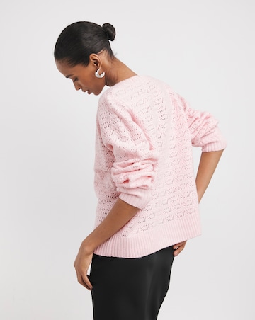 Open Stitch Crew Neck Jumper