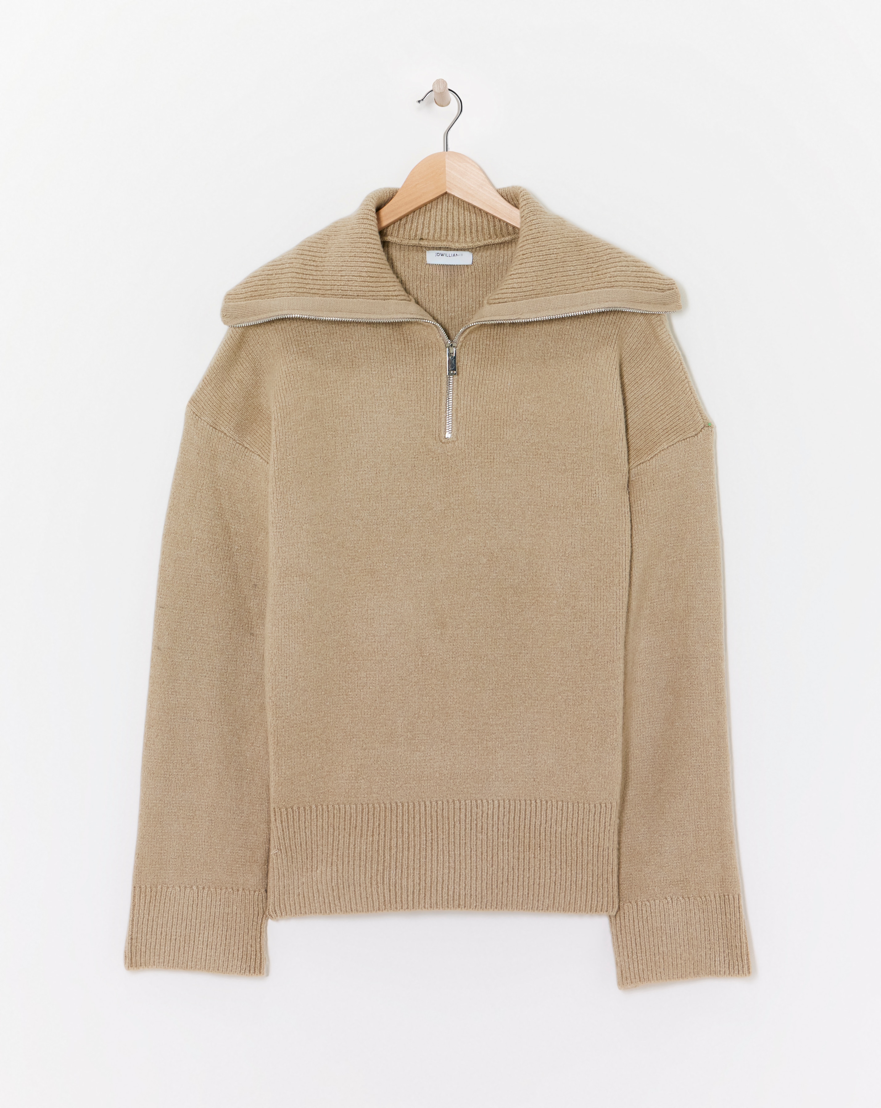 Zip Detail Stepped Hem Tunic