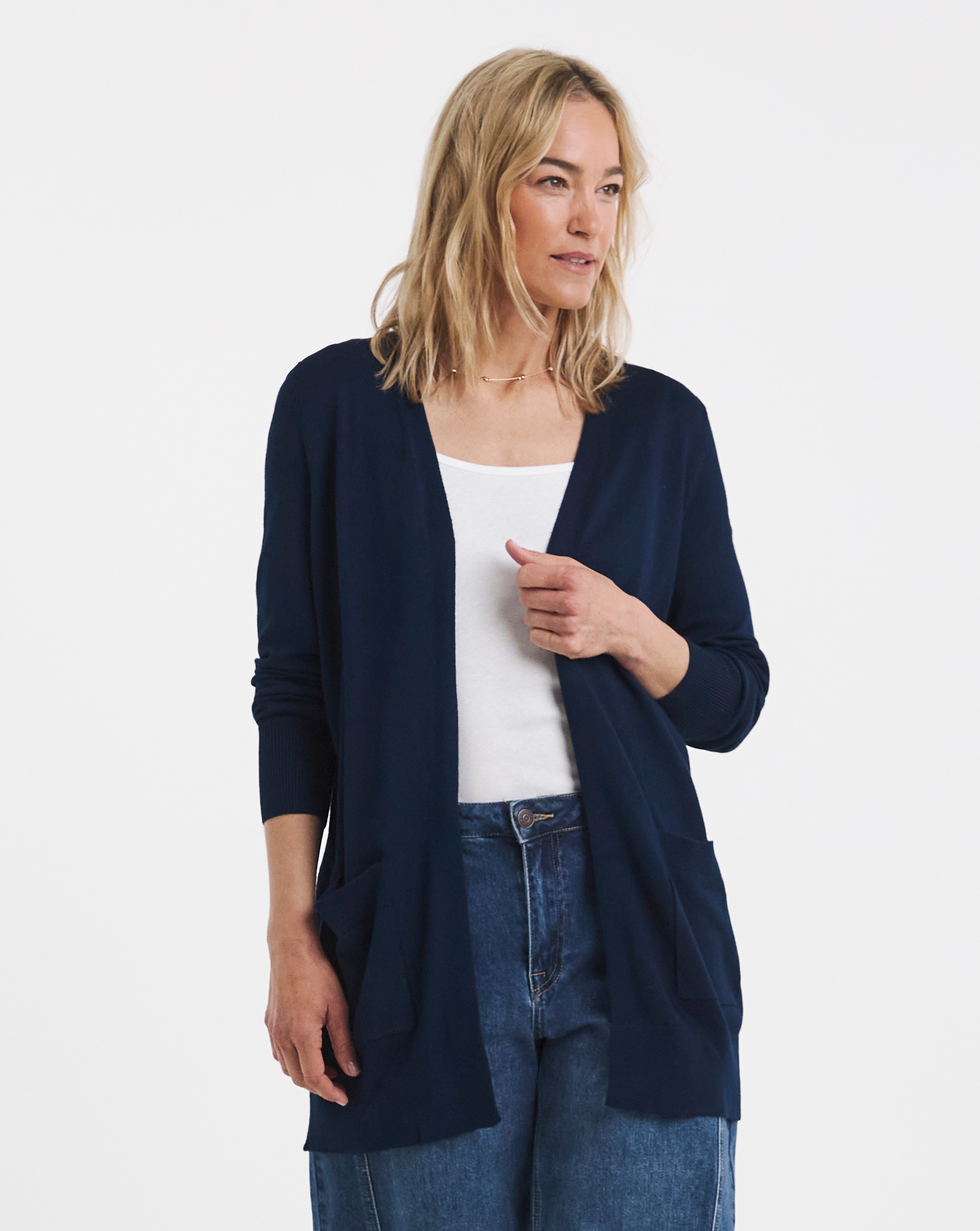 LONGLINE EDGE TO CARDIGAN