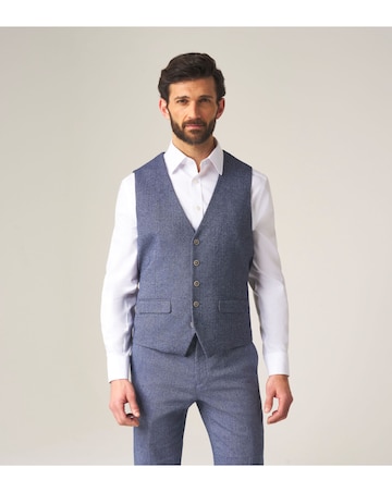Skopes Jude Suit Waistcoat Blue