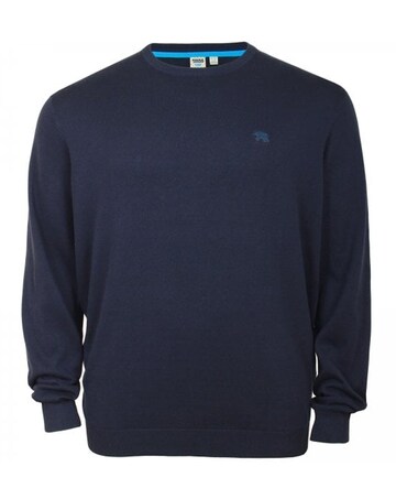 D555 Big & Tall Jovanni-2 Classic Crew Neck Sweater - Navy