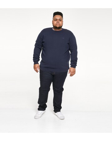 D555 Big & Tall Jovanni-2 Classic Crew Neck Sweater - Navy