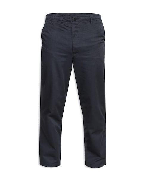 D555 BASILIO Full Elastic Waist Black Rugby Trouser